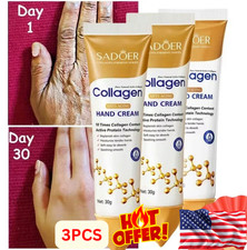 3PCS Collagen Anti-wrinkle Hand Cream Anti-Aging Cream Deep Moisture & Repair picture