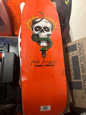 Powell Peralta Mike McGill Skull & Snake Graphic Orange Skateboard Deck picture