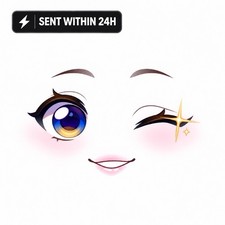 ROBL0X | SPARKLING FRIENDLY WINK - Face Code - SENT IN EBAY MESSG picture
