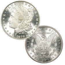 USA 1879 S Morgan 90% Silver Dollar Coin - $1 Bril picture