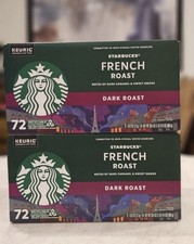 2 Starbucks French Dark Roast Coffee Keurig K-Cup Pod 72 Count Each BB 02/ 27 picture