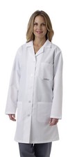 Medline Ladies' SilverTouch Staff Length Lab Coat, White Size 8E picture