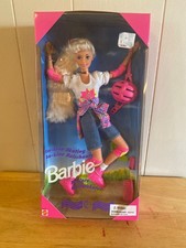In-Line Skating Barbie Doll w/ Rollerskates 1995 Mattel 15473 Sealed Box picture