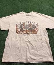 Vintage Harley-Davidson Deadwood Sturgis White Graphic T-Shirt, Size XL picture