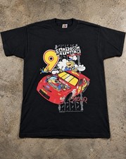 Vintage 1998 Cartoon Network Wacky Racing NASCAR Shirt L Lake Speed #9 picture