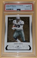 Emmitt Smith #d PSA 10 Low Pop 2009 Donruss Classics NFL Legend Dallas Cowboys  picture
