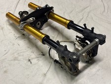 2003 2004 03 04 SUZUKI GSXR 1000 FRONT FORKS SUSPENSION TRIPLE CALIPERS STRAIGHT picture