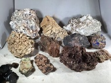 11lb Lot Of Minerals Crystals Rocks From 50s Estate LG druzy Crystal Cluster  picture