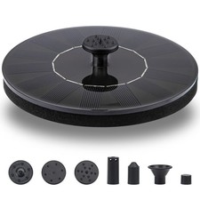 LAWOHO Solar Fountain Pump 1.5W Upgraded Submersible Solar Water Fountain Panel picture