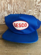 Vintage Gesco Blue Trucker Semi Hat Cap Snap Back Collectible picture