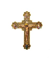 Roman Joseph's Studio The Apostles Crucifix 12 Inch Multicolor picture