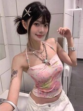 Y2K Tank Top Women Punk T-Shirt Harajuku Gothic Subculture Streetwear Vintage Ka picture