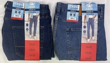 Izod Lot of 2 Men's 34x29 Dark Blue & Blue Straight Fit Comfort Stretch Jean NWT picture