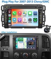 Plug Play Android Car Stereo Radio CarPlay GPS For 2007-2013 GMC Chevy Silverado picture