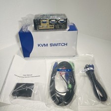 CKLau 922HV 2-Port HDMI + VGA KVM Switch with 1 Set Of Cables In Box picture