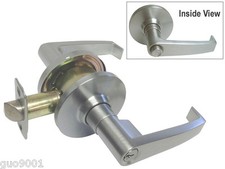 Entrance Keyed Entry Satin Chrome Commercial Door Handle Locks Grade 2 Levers picture