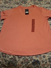 GAP Women’s V-Neck Tee in Coral picture