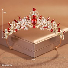 Bridal Headwear Purple-Colour Women's Grand Party Crown Birthday Tiaras picture
