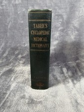 Vintage 1943 Taber's Cyclopedic Medical Dictionary Taber Davis Green HC US Illus picture
