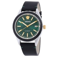 Versace Hellenyium Automatic Green Dial Men's Watch VEQCA0124 picture