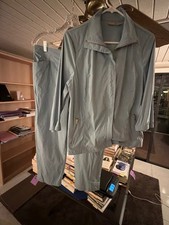 Chico's Size 1 Light Blue Two-Piece Jacket and Pants Set picture