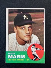 1963 Topps Roger Maris New York Yankees Baseball Card VG-EX A2 picture