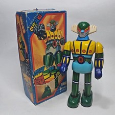Rare VTG 70s TAKARA Tin Litho Kotetsu Steel Jeeg Robot Wind-up working in box picture