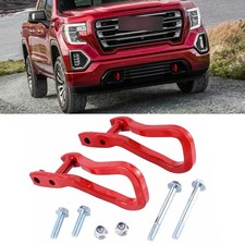 New Red Front Tow Recovery Hooks w/ Bolts For GMC Sierra 1500 2019-2026 84280203 picture