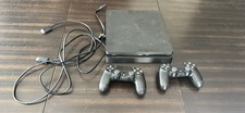 Sony PS 4 Slim 1TB Black PS4 Console CUH-2215B with Controllers + Cords Tested picture
