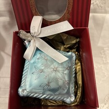 Waterford Holiday Heirloom Christmas Ornament Snow Crystal Large Square Pillow picture