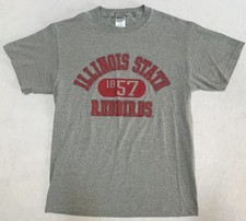 Jerzees Illinois State Redbirds T-Shirt Heavyweight Mens M Gray picture