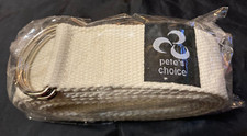 Pete's Choice Adjustable 8' Strap Belt Yoga Exercise Pilates Stretch 100% Cotton picture