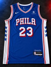 🔥Lebron James🔥#23 76ers SWINGMAN ICON EDITION Stitched Jersey (Royal) Men's XL picture