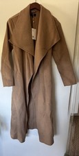 Quince Women's Double-Faced Merino Wool Draped Collar Wrap Coat Size Small picture