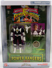 Power Rangers Mighty Auto Morphin Black Ranger 5 Inch Action Figure - Zach picture