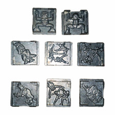 Vintage RARE Toymax Power Rangers 1994 Metal Figure Mold Lot (8) Creepy Crawler picture