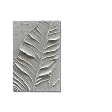 Limiyer Art Hand-Painted Modern Minimalist Abstract Art Featuring White - picture