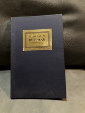 1938 Book THE WORCESTER CLUB ~ At The End of Fifty Years ~ HISTORY ~ Ma ~ 29p picture