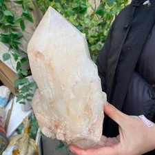9.4lb Natural Clear White Quartz Crystal point Rough Healing Specimen picture
