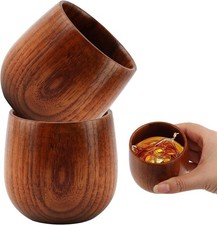 Wooden Whiskey Glass, Charred Wooden Bourbon Drinking Glass, Whiskey Cup Bourbon picture