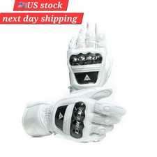 Dainese Druid 3 White Motorcycle Leather Gloves picture