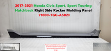 2017‑2021 Civic Hatchback Right Rocker Molding Lunar Silver OEM 71800‑TGG‑A50ZF picture