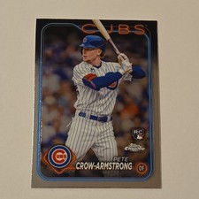 Pete Crow-Armstrong RC 2024 Topps Chrome #16 Chicago Cubs 40/40 MVP? picture