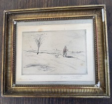 Jean-François Raffaëlli.  (1850-1924) Color Drypoint Etching. Signed & Numbered picture