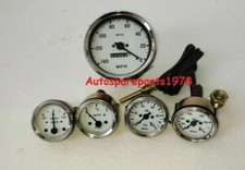 Smiths Replica 52mm Kit Temp oil + Oil + Fuel + Amp + Speedo 140-0MPH 100MM WC picture