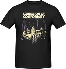 Vtg Corrosion of Conformity Band Concert Cotton Black T Shirt For Men AG391 picture