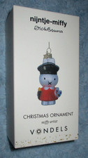 Vondels Nijntje MIFFY ARTIST Blown Glass Christmas Ornament Sealed NIB picture
