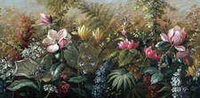 Wallpaper Charleston Paradise Large Tropical Floral 9 Panel Mural picture