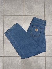 Carhartt WIP Landon Pant Jeans Mens 30 Blue Denim Loose Tapered I030468 picture