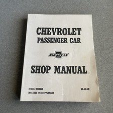 VTG Chevrolet Passenger Car Shop Manual 1949-53 Models RS-34-SM, 1954 Supplement picture